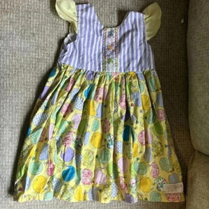 Very Chic Baby Designs printed dress size 7-8